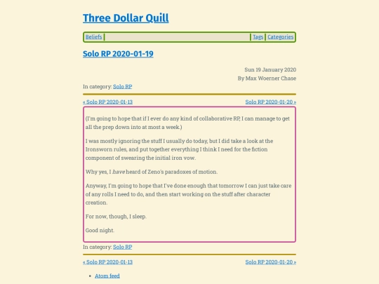 solo-rp-2020-01-19 screenshot