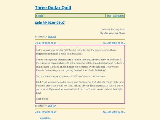 solo-rp-2020-01-27 screenshot
