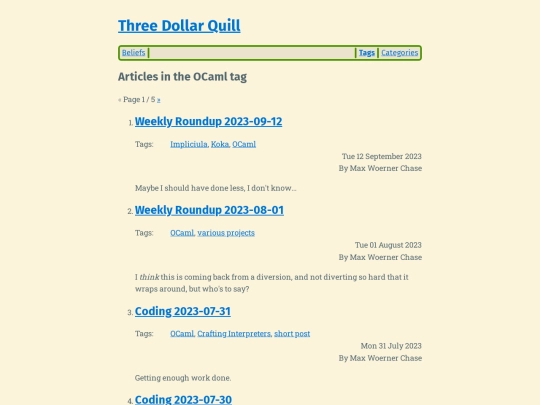 tag/ocaml screenshot