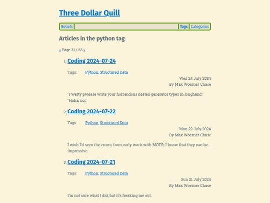 tag/python31 screenshot