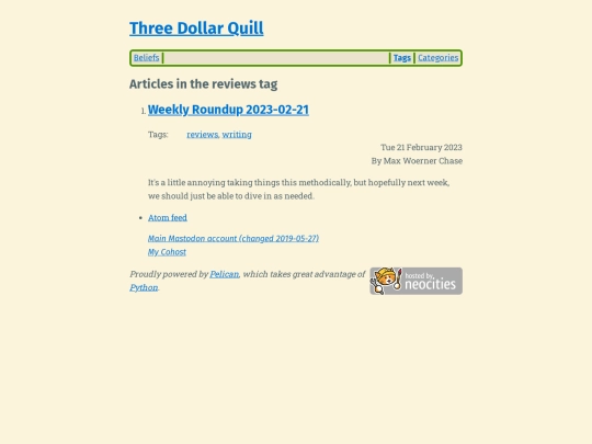 tag/reviews screenshot