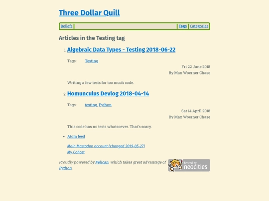 tag/testing screenshot