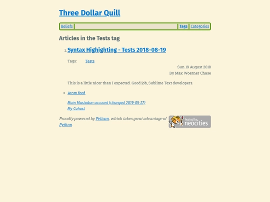 tag/tests screenshot