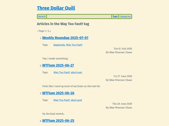 tag/way-too-fast screenshot