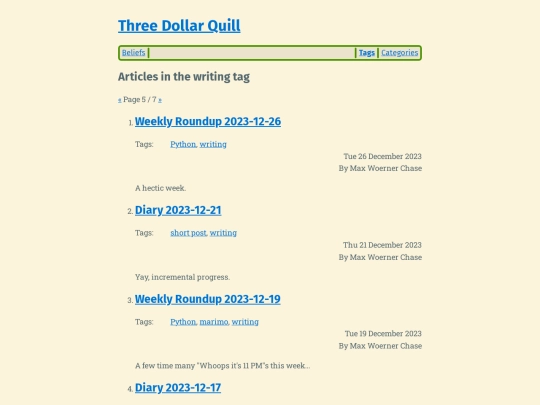 tag/writing5 screenshot