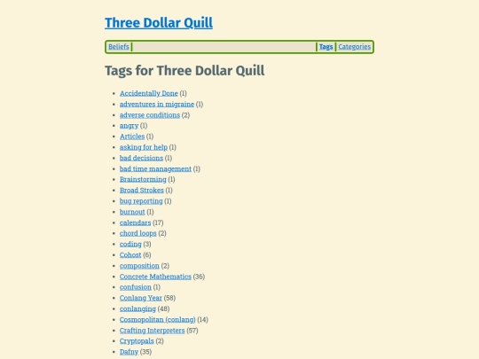 tags screenshot