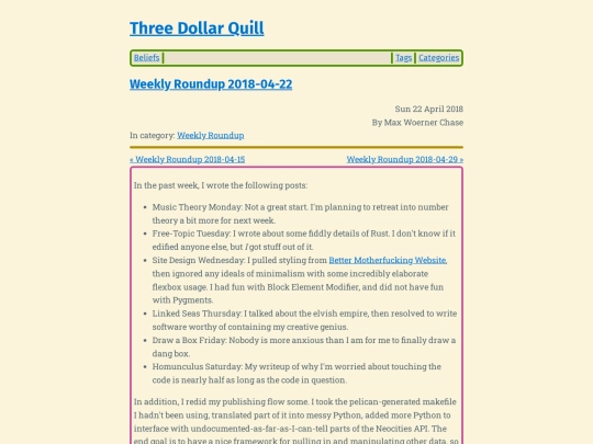 weekly-roundup-2018-04-22 screenshot