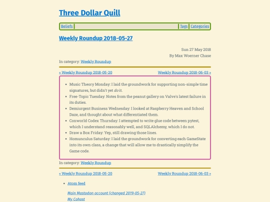weekly-roundup-2018-05-27 screenshot