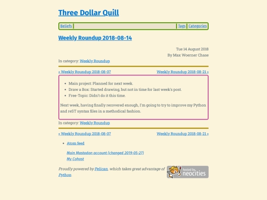 weekly-roundup-2018-08-14 screenshot