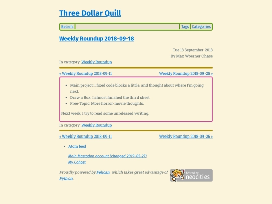weekly-roundup-2018-09-18 screenshot