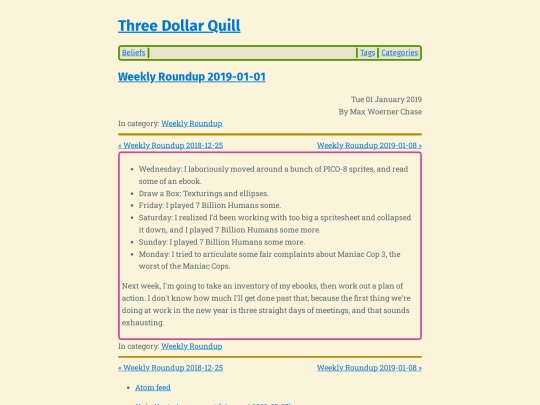 weekly-roundup-2019-01-01 screenshot