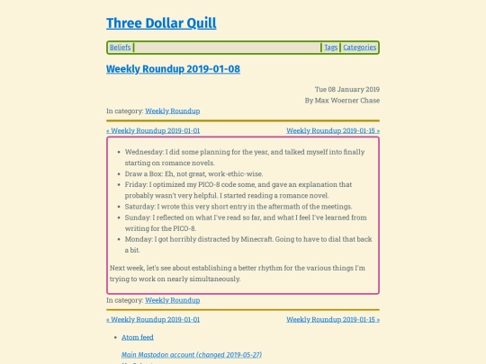weekly-roundup-2019-01-08 screenshot