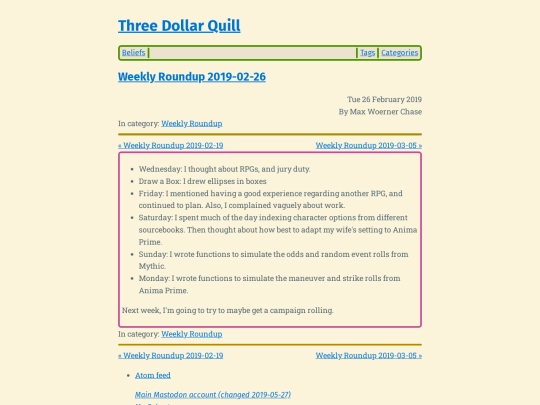 weekly-roundup-2019-02-26 screenshot