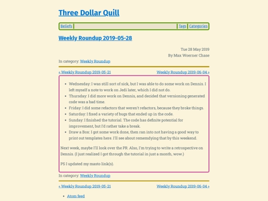 weekly-roundup-2019-05-28 screenshot