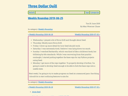 weekly-roundup-2019-06-25 screenshot