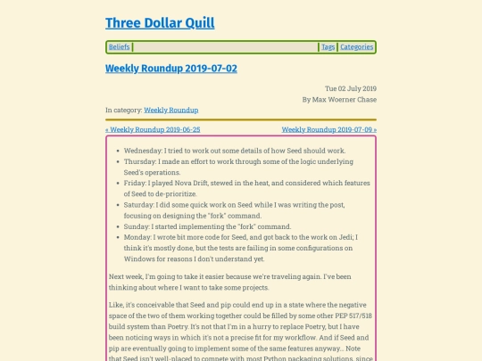 weekly-roundup-2019-07-02 screenshot