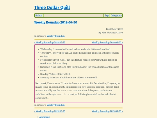 weekly-roundup-2019-07-30 screenshot