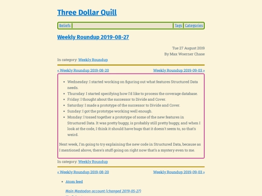 weekly-roundup-2019-08-27 screenshot