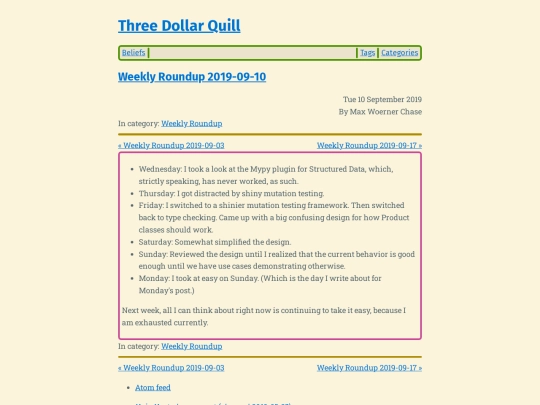 weekly-roundup-2019-09-10 screenshot