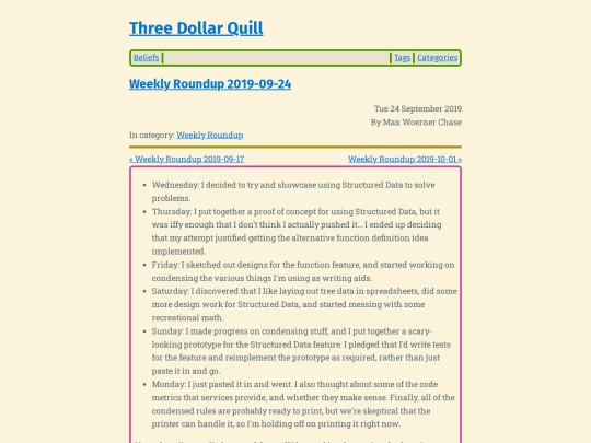 weekly-roundup-2019-09-24 screenshot