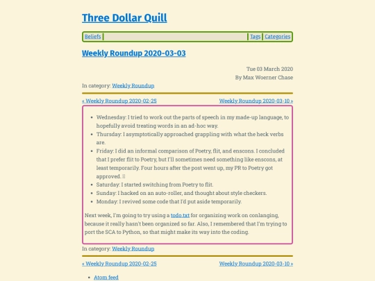 weekly-roundup-2020-03-03 screenshot