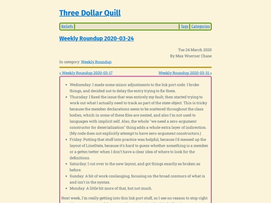 weekly-roundup-2020-03-24 screenshot