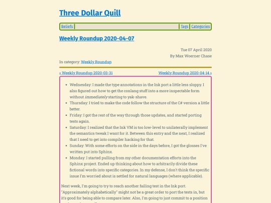 weekly-roundup-2020-04-07 screenshot