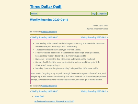 weekly-roundup-2020-04-14 screenshot