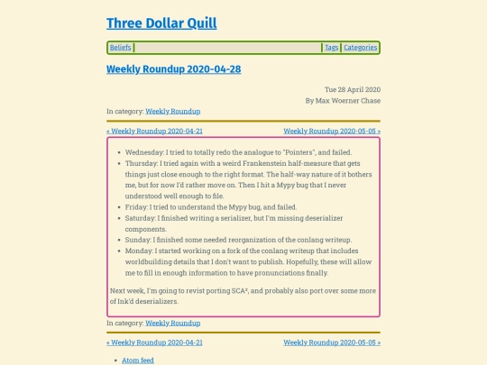 weekly-roundup-2020-04-28 screenshot