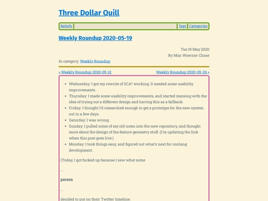 weekly-roundup-2020-05-19 screenshot