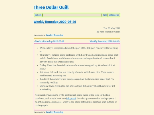 weekly-roundup-2020-05-26 screenshot