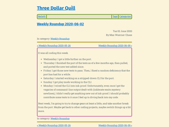 weekly-roundup-2020-06-02 screenshot