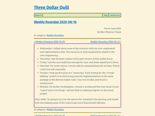 weekly-roundup-2020-06-16 screenshot