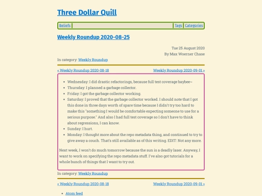 weekly-roundup-2020-08-25 screenshot