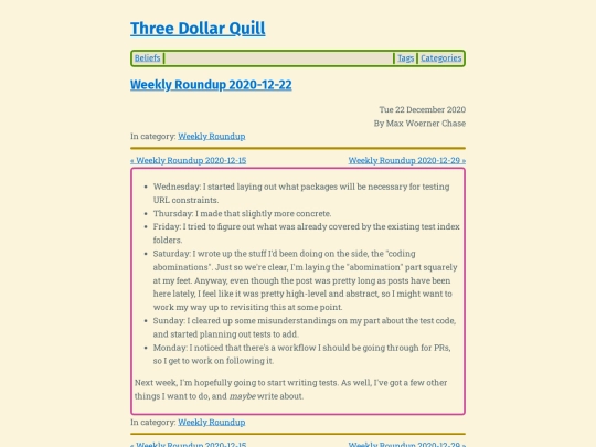 weekly-roundup-2020-12-22 screenshot