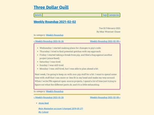 weekly-roundup-2021-02-02 screenshot