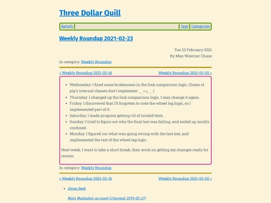 weekly-roundup-2021-02-23 screenshot