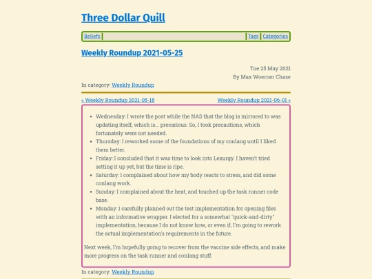 weekly-roundup-2021-05-25 screenshot