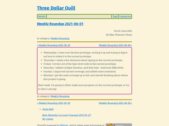 weekly-roundup-2021-06-01 screenshot