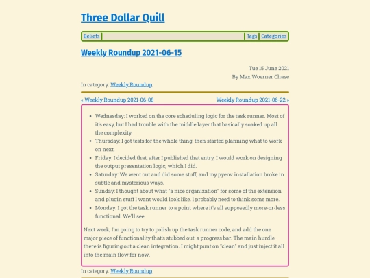 weekly-roundup-2021-06-15 screenshot