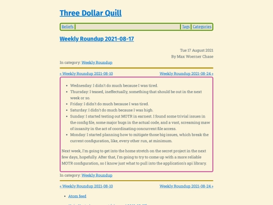weekly-roundup-2021-08-17 screenshot