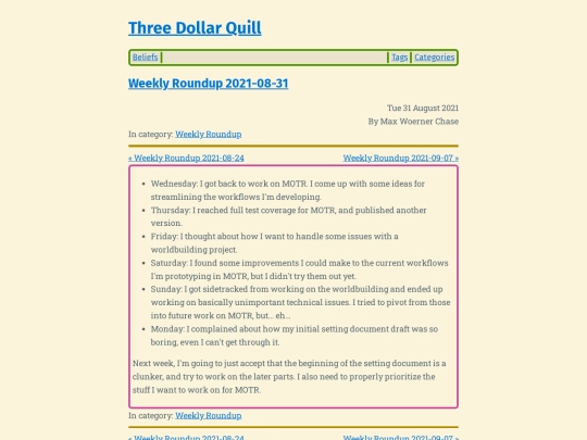 weekly-roundup-2021-08-31 screenshot