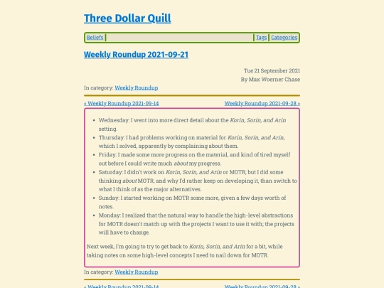 weekly-roundup-2021-09-21 screenshot