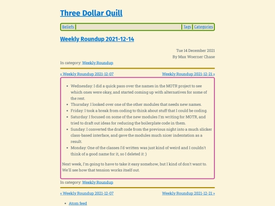 weekly-roundup-2021-12-14 screenshot