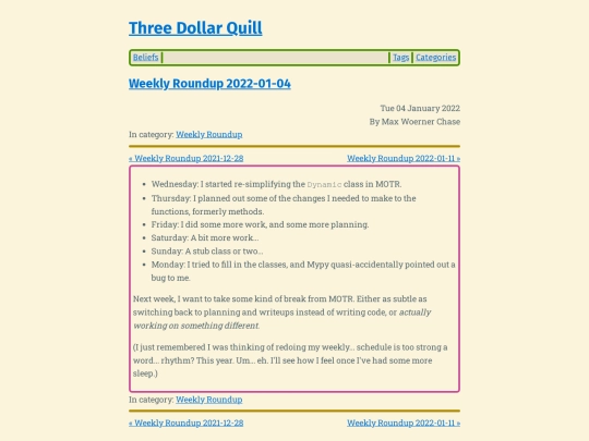 weekly-roundup-2022-01-04 screenshot