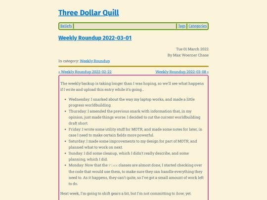 weekly-roundup-2022-03-01 screenshot