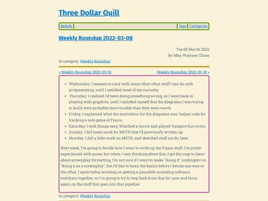 weekly-roundup-2022-03-08 screenshot
