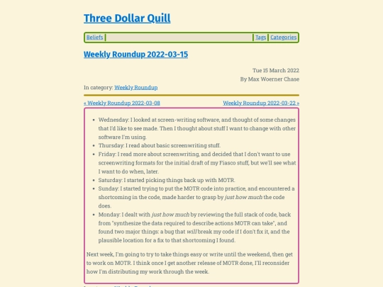 weekly-roundup-2022-03-15 screenshot