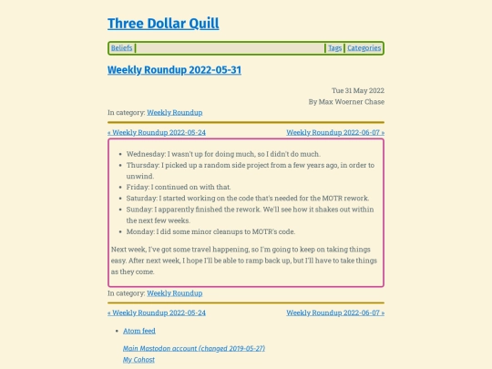 weekly-roundup-2022-05-31 screenshot