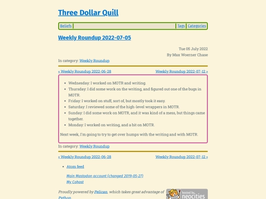 weekly-roundup-2022-07-05 screenshot